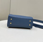 Fendi 8BN244 Peekaboo Mini Blue leather bag 2125CS