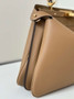 Fendi Peekaboo Soft Medium Apricot Leather Bag 8BN353