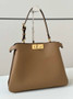Fendi Peekaboo Soft Medium Apricot Leather Bag 8BN353