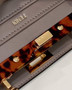 Fendi 8BN335 Peekaboo ISeeU Petite Padded Nappa Leather Bag Gray