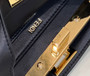 Fendi 8BN335 Peekaboo ISeeU Petite Padded Nappa Leather Bag Black