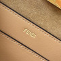 Fendi Peekaboo Soft Large Apricot Leather Bag 8BN358