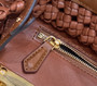 Fendi 8BN244 Peekaboo Mini bag Leather Bronw