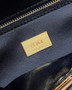 Fendi 8BN244 Peekaboo Mini Mint black leather interlace bag