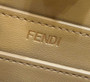 Fendi 8BN327 Peekaboo ISeeU Petite Small Bag Brown Camellia leather