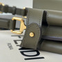Fendi Peekaboo Soft Medium Green Leather Bag 8BN353