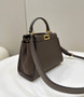 Fendi 8BN244 Peekaboo Mini Gray leather bag 2125CS