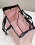 Fendi 8BH374 X-Tote Pink canvas shopper with FF embroidery