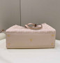 Fendi 8BH374 X-Tote Pink canvas bag with FF embroidery