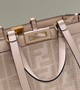 Fendi 8BH374 X-Tote Pink canvas bag with FF embroidery