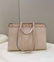 Fendi 8BH374 X-Tote Pink canvas bag with FF embroidery