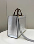 Fendi Sunshine Medium Silver leather shopper 8BH386