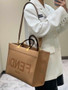Fendi Sunshine Medium Bag Dark Beige leather shopper 8BH386