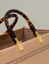Fendi Sunshine Medium Bag Dark Beige leather shopper 8BH386