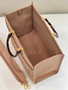 Fendi Sunshine Medium Bag Dark Beige leather shopper 8BH386