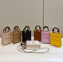 Fendi Mini Sunshine Shopper purple leather mini-bag 8BS051