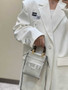 Fendi Mini Sunshine Shopper Silver leather mini-bag 8BS051