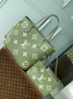 Louis Vuitton Neverfull MM Bag M46649 Green Leather