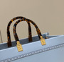 Fendi Sunshine Medium Bag Blue leather shopper 8BH386