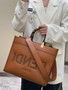 Fendi Sunshine Medium Brown leather shopper 8BH386