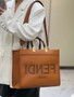 Fendi Sunshine Medium Brown leather shopper 8BH386