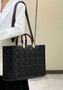 Fendi Sunshine Medium Bag 8BH386 Black leather shopper