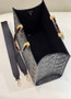 Fendi Sunshine Medium Bag 8BH386 Black leather shopper