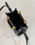 Fendi Mini Sunshine Shopper 8BS051 Black leather mini-bag with FF motif