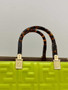 Fendi Sunshine Medium Bag 8BH386 Green leather shopper