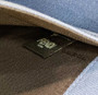 Fendi 8BH374 X-Tote Blue canvas shopper with FF embroidery