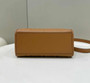 Fendi Sunshine Small Bag 8BH394 Brown FF leather