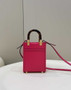 Fendi Mini Sunshine Shopper plum leather mini-bag 8BS051
