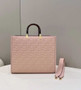 Fendi Sunshine Medium Bag 8BH386 Pink leather shopper
