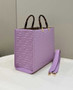 Fendi Sunshine Medium Bag 8BH386 Purple leather shopper