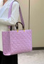 Fendi Sunshine Medium Bag 8BH386 Purple leather shopper