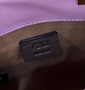 Fendi Mini Sunshine Shopper 8BS051 purple leather mini-bag with FF motif
