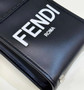 Fendi Mini Sunshine Shopper leather black mini-bag 8BS051