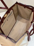 Fendi 8BH374 X-Tote Beige canvas bag with FF embroidery