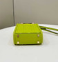Fendi Mini Sunshine Shopper 8BS051 green leather mini-bag with FF motif