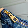 Louis Vuitton Pochette Valley Bag M13571 Monogram Denim Blue