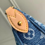 Louis Vuitton Pochette Valley Bag M13571 Monogram Denim Blue