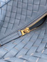 Bottega Veneta Let's go Shoulder Bag 796258 Blue Leather