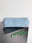 Bottega Veneta Let's go Shoulder Bag 796258 Blue Leather