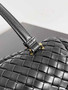 Bottega Veneta Let's go Shoulder Bag 796258 Black Leather