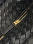 Bottega Veneta Let's go Shoulder Bag 796258 Black Leather