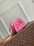Louis Vuitton Pochette Valley Bag M28327 Monogram Fuchsia Denim