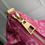 Louis Vuitton Pochette Valley Bag M28327 Monogram Fuchsia Denim