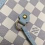 Louis Vuitton Neverfull Inside Out MM Bag, N40946 Damier Azur Bleu Olympe