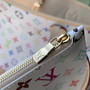 Louis Vuitton LV x TM Neverfull MM Bag, M27787 Multicolor White Coated canvas