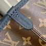 Louis Vuitton Neverfull Inside Out MM Bag, M14994 Monogram Navy Coated canvas